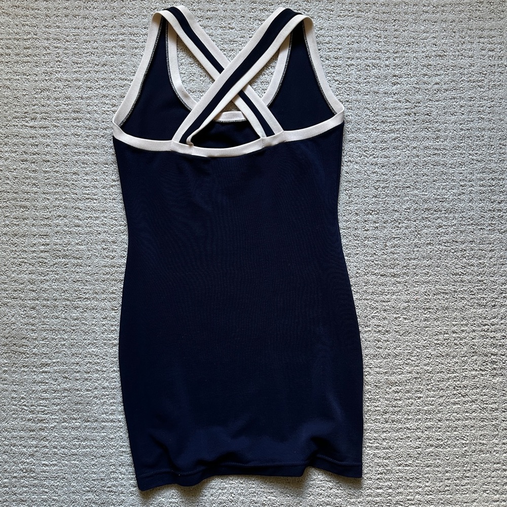 Vintage 90’s DKNY Donna Karan New York Sporty Bodycon Mini Dress - Picture 2 of 3
